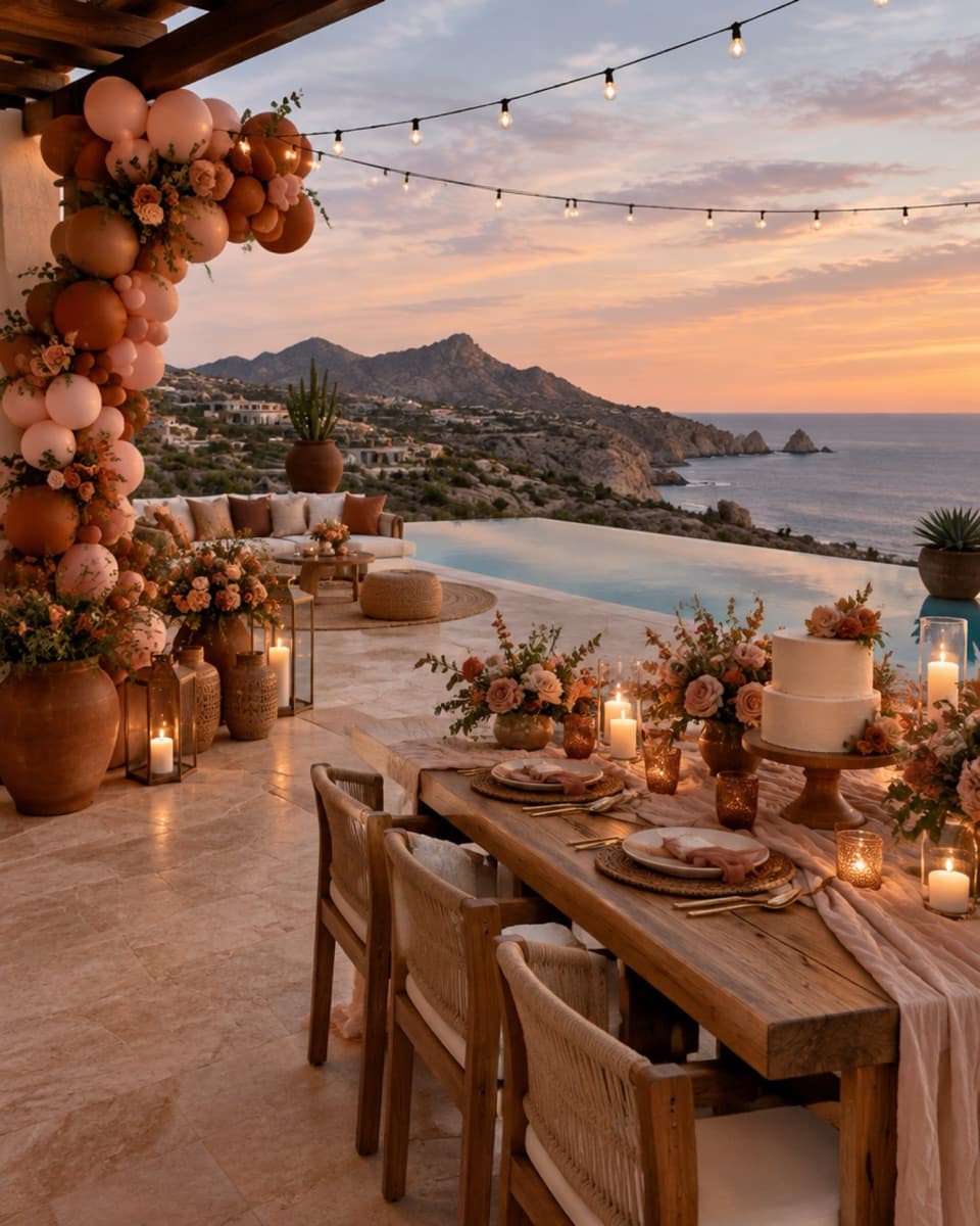 bachelorette setup in Cabo 2