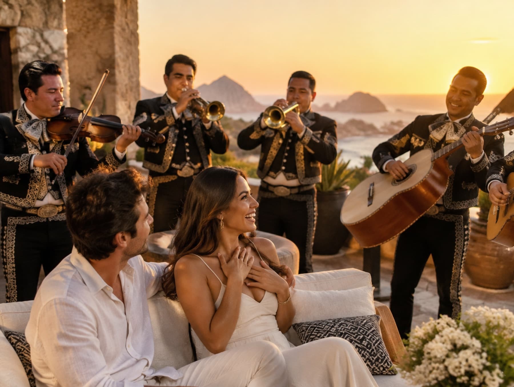 Mariachi Surprise setup in Cabo